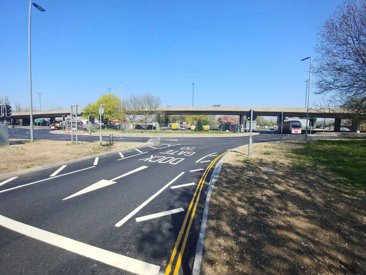Millbrook Roundabout after completed works