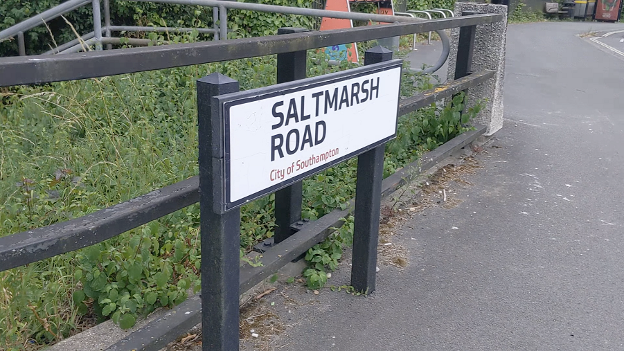 Saltmarsh Road Sign